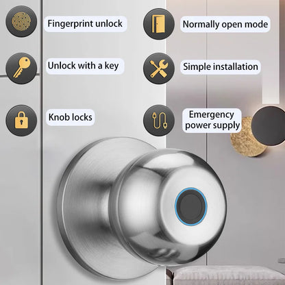 iSecure Fingerprint Smart Door Knob